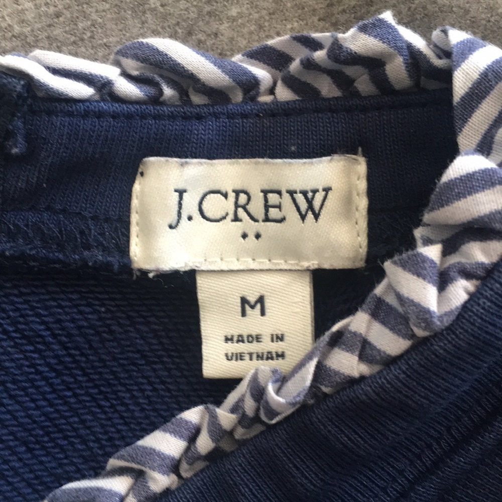 JCrew Ruffle Detail Sweatshirt - Picture 5 of 9